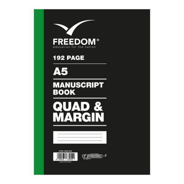 Freedom A5 Manuscript Book 192 pages | Easy Lean Books